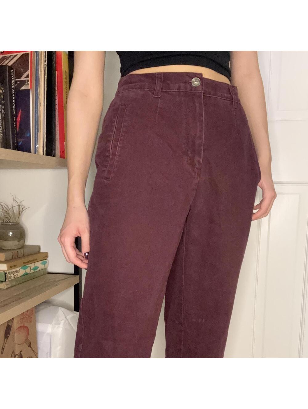 Christopher & Banks 4 Vtg Maroon Trousers